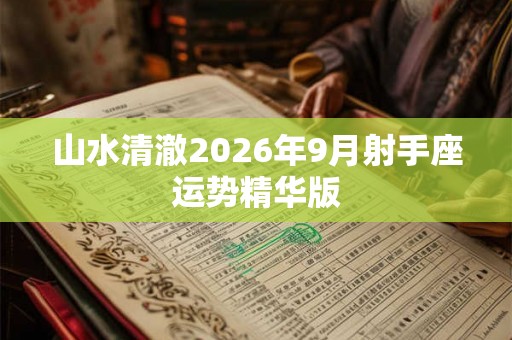 山水清澈2026年9月射手座运势精华版