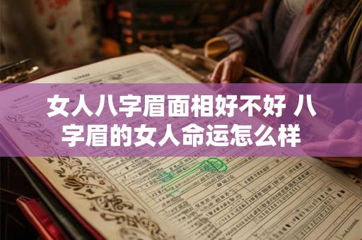 女人八字眉面相好不好 八字眉的女人命运怎么样