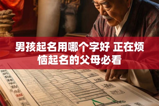 男孩起名用哪个字好 正在烦恼起名的父母必看