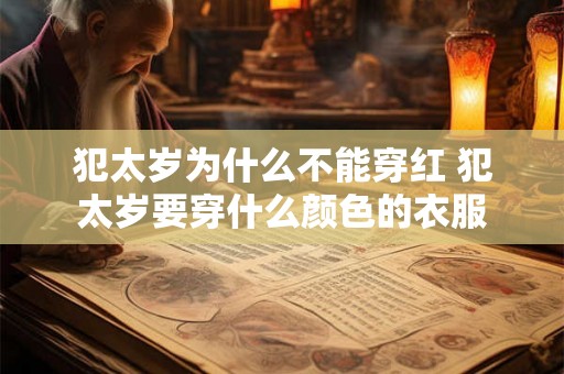 犯太岁为什么不能穿红 犯太岁要穿什么颜色的衣服