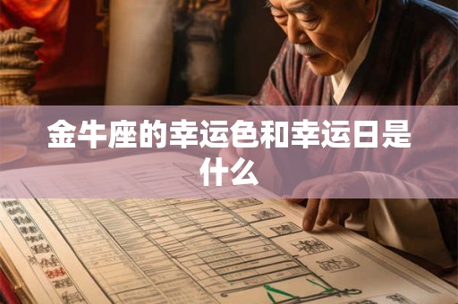 金牛座的幸运色和幸运日是什么