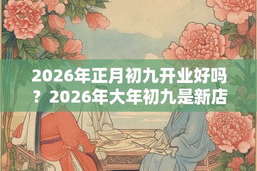 2026年正月初九开业好吗?2026年大年初九是新店开张的吉日吗? 2026年正月初九开业好吗?2026年大年初九是新店开张的吉日吗?