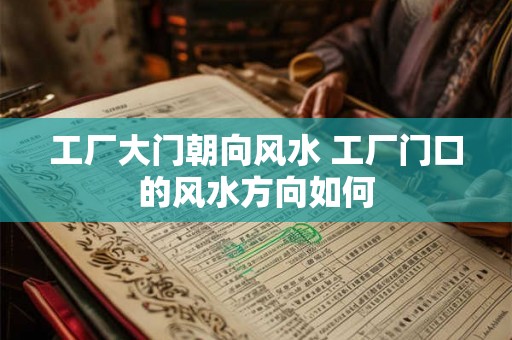 工厂大门朝向风水 工厂门口的风水方向如何