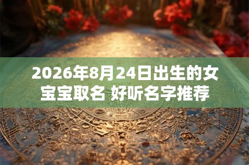 2026年8月24日出生的女宝宝取名 好听名字推荐