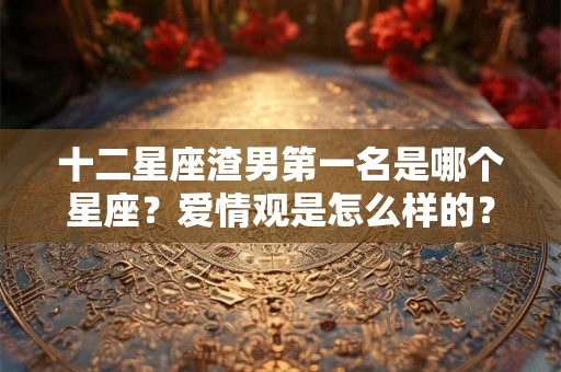 十二星座渣男第一名是哪个星座？爱情观是怎么样的？
