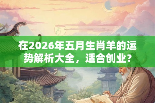 在2026年五月生肖羊的运势解析大全，适合创业？