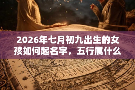 2026年七月初九出生的女孩如何起名字,五行属什么 2026年七月初九出生的女孩如何起名字,五行属什么