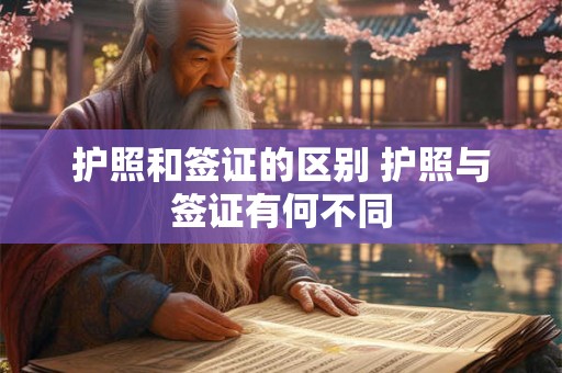 护照和签证的区别 护照与签证有何不同