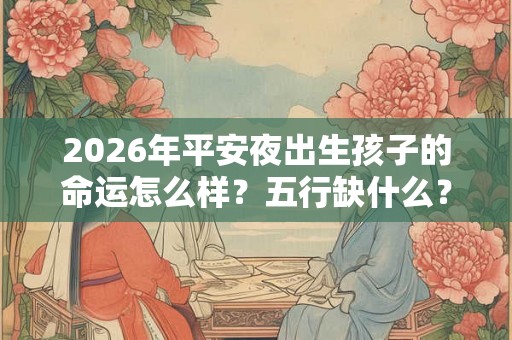 2026年平安夜出生孩子的命运怎么样？五行缺什么？
