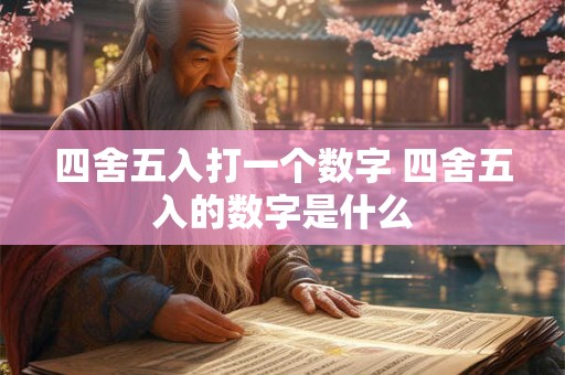 四舍五入打一个数字 四舍五入的数字是什么