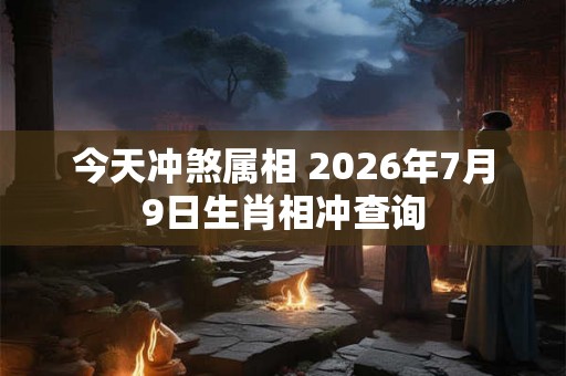 今天冲煞属相 2026年7月9日生肖相冲查询