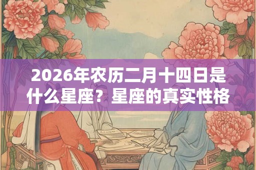 2026年农历二月十四日是什么星座？星座的真实性格是什么？
