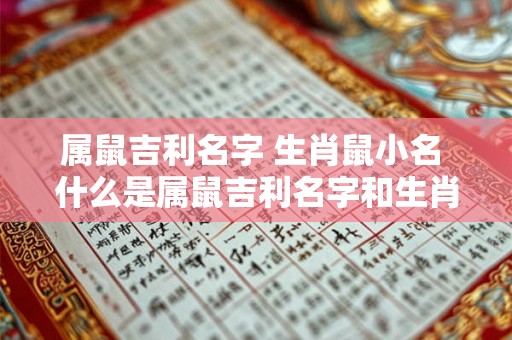 属鼠吉利名字 生肖鼠小名 什么是属鼠吉利名字和生肖鼠小名