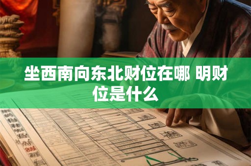坐西南向东北财位在哪 明财位是什么 坐西南向东北财位在哪 明财位是什么