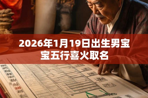 2026年1月19日出生男宝宝五行喜火取名