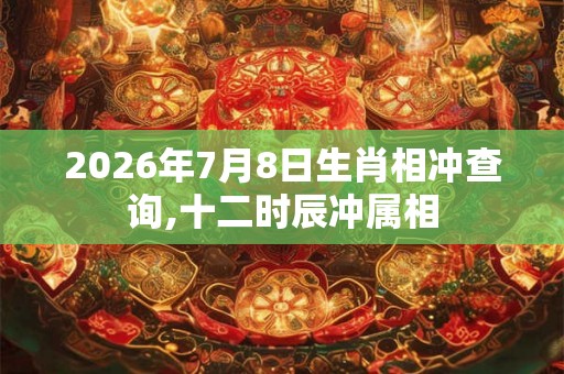 2026年7月8日生肖相冲查询,十二时辰冲属相