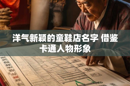洋气新颖的童鞋店名字 借鉴卡通人物形象