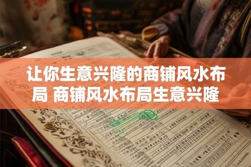 让你生意兴隆的商铺风水布局 商铺风水布局生意兴隆吗 让你生意兴隆的商铺风水布局 商铺风水布局生意兴隆吗