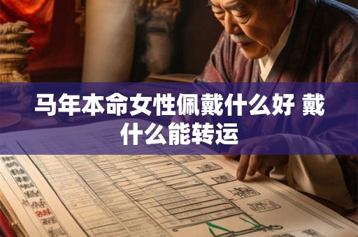 马年本命女性佩戴什么好 戴什么能转运 马年本命女性佩戴什么好 戴什么能转运