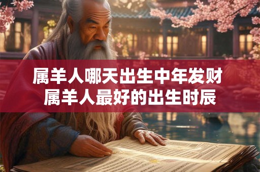 属羊人哪天出生中年发财 属羊人最好的出生时辰