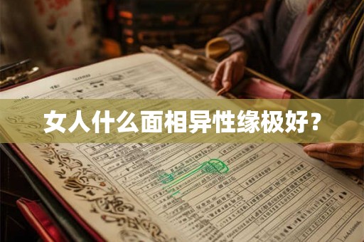 女人什么面相异性缘极好？