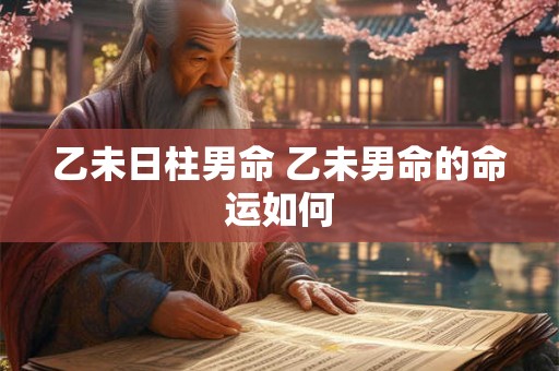乙未日柱男命 乙未男命的命运如何