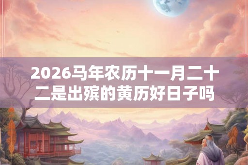 2026马年农历十一月二十二是出殡的黄历好日子吗