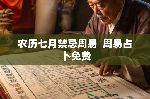 农历七月禁忌周易 周易占卜免费 农历七月禁忌周易 周易占卜免费