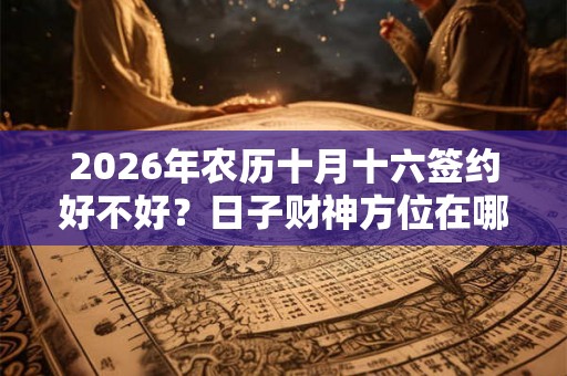 2026年农历十月十六签约好不好？日子财神方位在哪里？