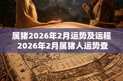 属猪2026年2月运势及运程 2026年2月属猪人运势查询