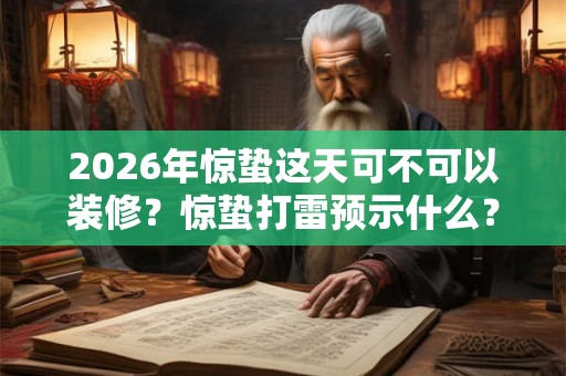 2026年惊蛰这天可不可以装修？惊蛰打雷预示什么？
