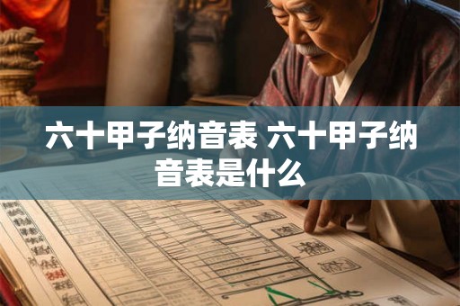 六十甲子纳音表 六十甲子纳音表是什么