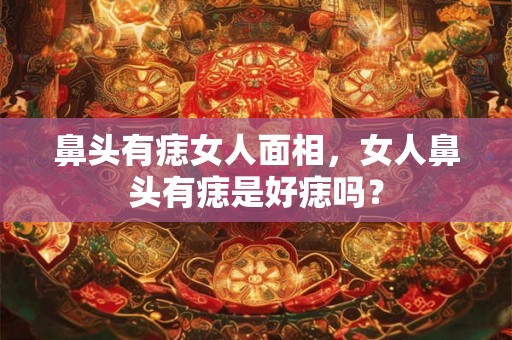鼻头有痣女人面相，女人鼻头有痣是好痣吗？