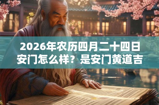 2026年农历四月二十四日安门怎么样？是安门黄道吉日吗？