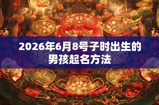 2026年6月8号子时出生的男孩起名方法
