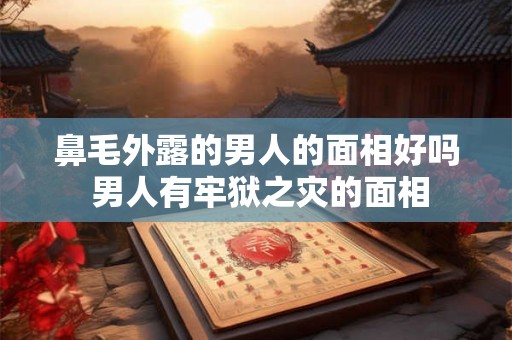 鼻毛外露的男人的面相好吗 男人有牢狱之灾的面相