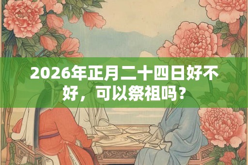 2026年正月二十四日好不好,可以祭祖吗? 2026年正月二十四日好不好,可以祭祖吗?