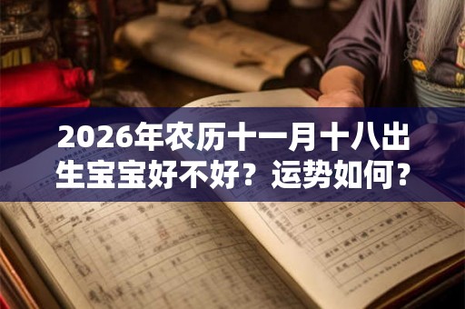 2026年农历十一月十八出生宝宝好不好？运势如何？