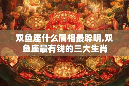 双鱼座什么属相最聪明,双鱼座最有钱的三大生肖