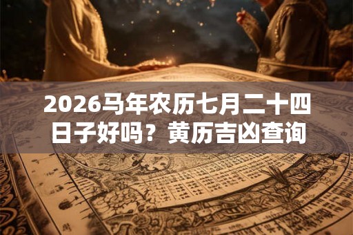 2026马年农历七月二十四日子好吗？黄历吉凶查询