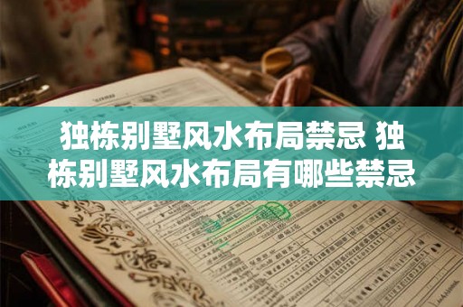 独栋别墅风水布局禁忌 独栋别墅风水布局有哪些禁忌