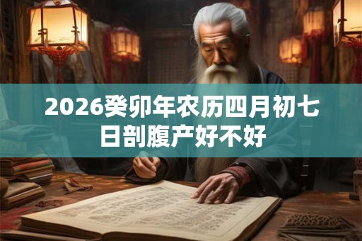 2026癸卯年农历四月初七日剖腹产好不好 2026癸卯年农历四月初七日剖腹产好不好