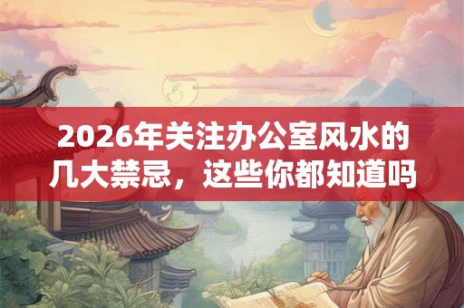 2026年关注办公室风水的几大禁忌，这些你都知道吗？