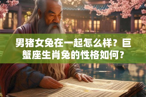 男猪女兔在一起怎么样?巨蟹座生肖兔的性格如何? 男猪女兔在一起怎么样?巨蟹座生肖兔的性格如何?