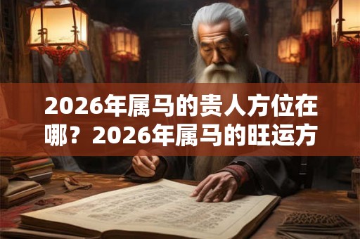 2026年属马的贵人方位在哪？2026年属马的旺运方位？