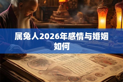 属兔人2026年感情与婚姻如何