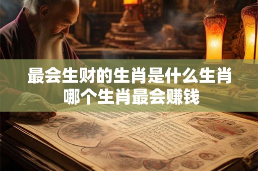最会生财的生肖是什么生肖 哪个生肖最会赚钱