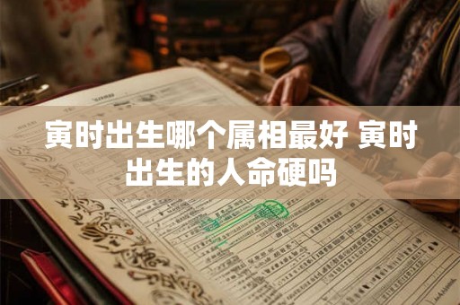 寅时出生哪个属相最好 寅时出生的人命硬吗