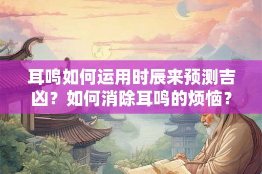 耳鸣如何运用时辰来预测吉凶？如何消除耳鸣的烦恼？