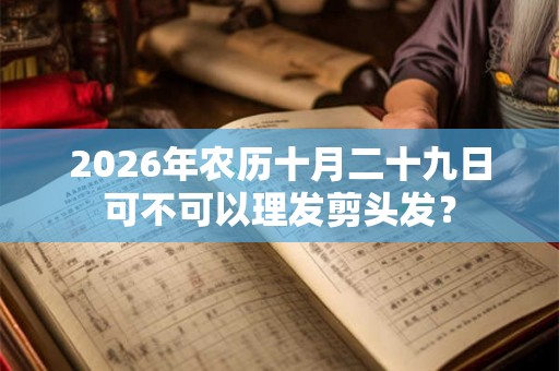 2026年农历十月二十九日可不可以理发剪头发？